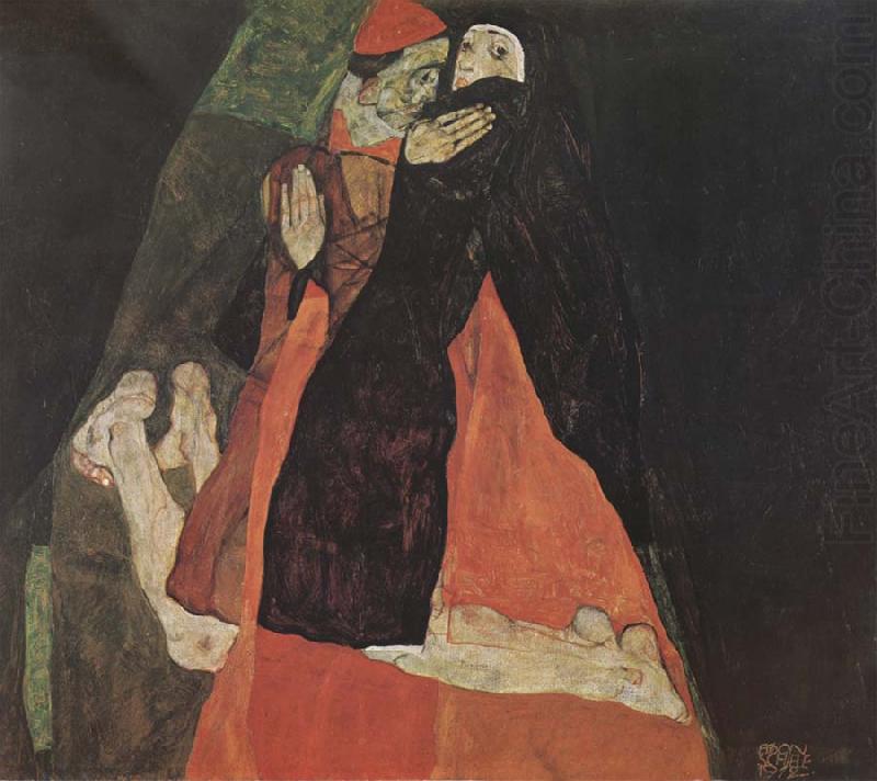 Egon Schiele Cardinal and Nun china oil painting image